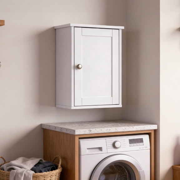 Ktaxon Bathroom Cabinet Wall Mount Mirrored Medicine Cabinet, White