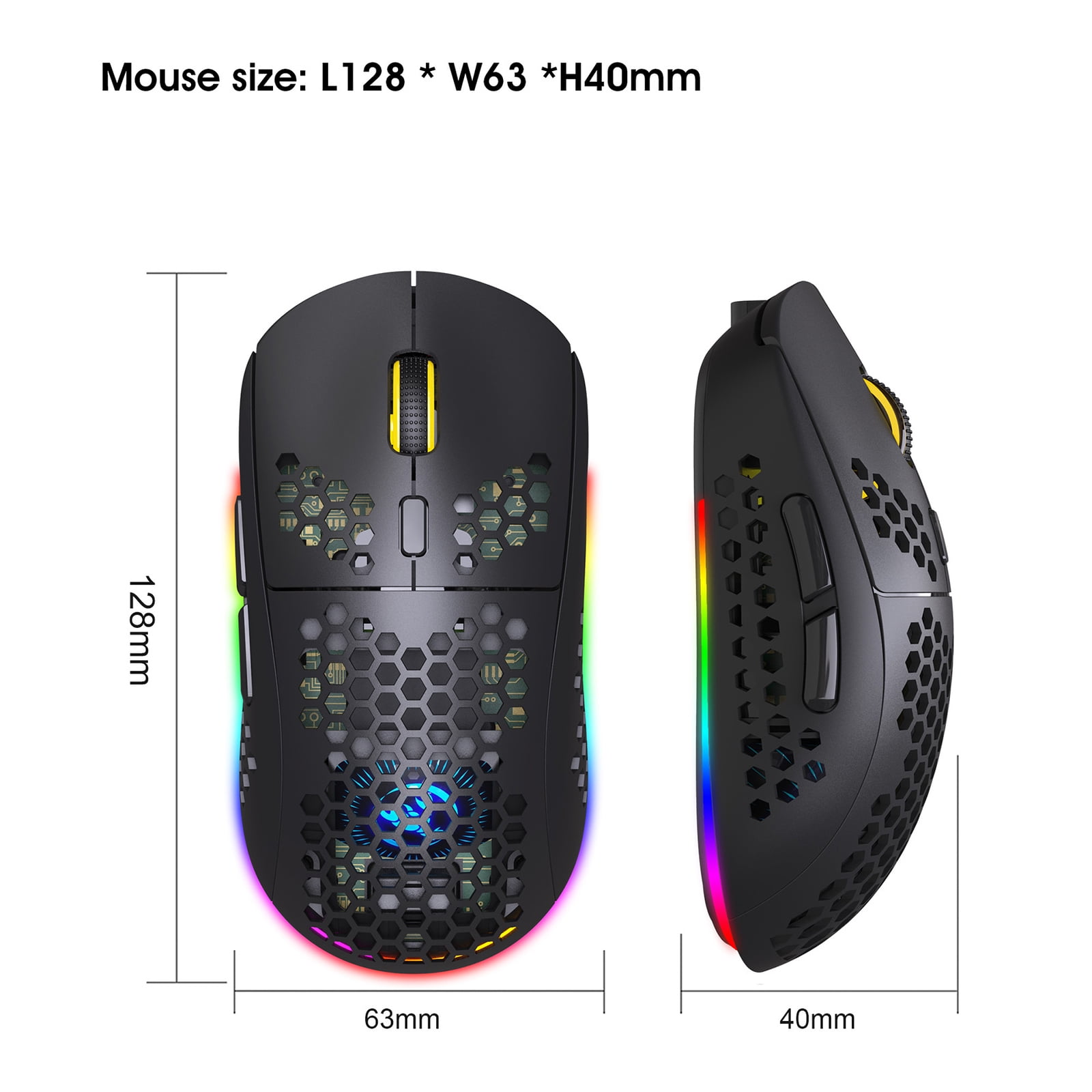 2 4g Bluetooth 3 0 Bluetooth 5 0 Wireless Mouse Sensitive Portable Ergonomic Mouse Walmart Com Walmart Com