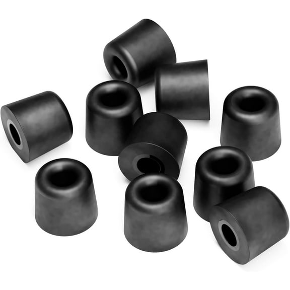 Decibullz - Custom Molded Earplug, Earphone, and Earbud Replacement Tips (5 Pack), Medium, Memory Foam (New)