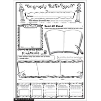 Scholastic Biography Report Poster Sets, 17 x 22 Inches, Set of 30