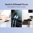 thumbnail image 3 of L16 Cable Organizer Silicone USB Cable Winder Desktop Tidy Management Clips Cable Holder for Mouse Headphone Wire Organizer 7 Clips - 2 Pieces, 3 of 6