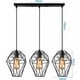 thumbnail image 4 of Lámpara colgante de interior moderna E27 Lámpara colgante de hierro forjado Lámpara colgante vintage industrial para cocina Dormitorio 3 luces Negro, 4 of 4