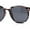 Purple Stripe - Black, variant on Mens Polarized Thin Plastic Horn Rim Hipster Rectangle Retro Sunglasses Beige - Brown