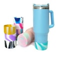 thumbnail image 3 of Tnobhg Bottle Bottom Sleeve Cover Non-Slip Contrast Color Flexible Wide Compatibility Good Protection Tumbler Water Bottle Silicone Boot Sleeve Household Supply, 3 of 8