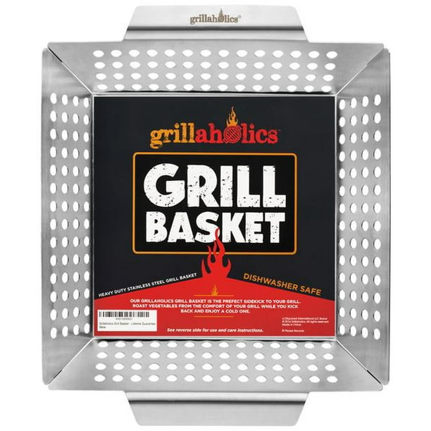 Grillaholics Stainless Steel Vegetable Grilling Basket