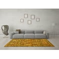 thumbnail image 3 of Ahgly Company Machine Washable Indoor Rectangle Persian Yellow Traditional Area Rugs, 8' x 12', 3 of 4