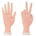 thumbnail image 1 of Manicure Practice Hands And Fingers Nail Hand Practice Model Flexible Movable Soft Plastic Hand For The Fake Starter Training, 1 of 6
