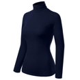 thumbnail image 3 of Made by Olivia Women's Basic Long Sleeve High Turtle Neck Slim Fit Top Shirt, 3 of 4