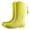 Green, variant on Women's Solid Color Rain Boots Mid-Calf Platform Heel Shoes for Daily Wear Comfortable Slip Long Boots Comfortable Fashionable Durable Footwear