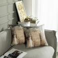 thumbnail image 5 of Throw Pillow Covers Modern Home Art Decor, 18 x 18 Inches Set of 2 Pillow Cases Decorative, Abstract Oil Painting Pillowcases for Bedroom, Living Room, Taupe Grey Brown Beige, 5 of 6