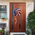 thumbnail image 4 of TOPRenddon Patriotic Independence Day Wreath - Red White Blue Decor with Five-Pointed Star for Door Wall Window - Durable All-Weather Holiday Home Decoration, 4 of 7