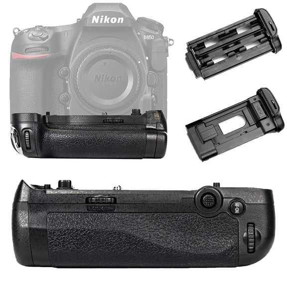 Empuñadura de batería happypopo MD-18 para cámara réflex digital Nikon D850