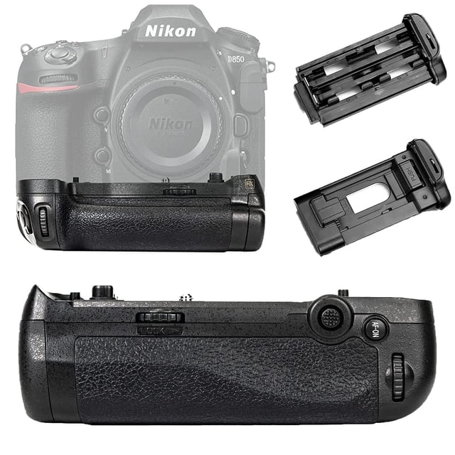 Empuñadura de batería happypopo MD-18 para cámara réflex digital Nikon D850