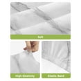 thumbnail image 4 of Marble Bar Stool Covers Set of 6, Modern Grey White Rock Monochrome Simple Stretch Washable Bar Chair Covers with Backs, Removable Pub Counter Height Chair Cover for Kitchen Dining Room Cafe, 4 of 7