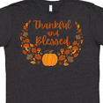 thumbnail image 4 of Inktastic Thankful and Blessed Pumpkin and Fall Leaves T-Shirt, 4 of 5
