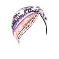 thumbnail image 1 of Jumpingount Sombrero de mujer, varios colores, transpirable, dulce regalo, sombreros para dormir, nudo preatado, multiusos, plisado, exquisita elasticidad, Sombreros Elefante naranja Jumpingount AP010930-09, 1 of 6