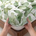 thumbnail image 3 of Twin Sze Fitted Sheet Set - Green Eucalyptus 2 Piece Bedding Sets 16" Deep Pocket Fitted Sheet with 1 Pillowcase, Farmhouse Botanical Leaves Brushed Microfiber Hotel Luxury Bed Sheets, 3 of 9