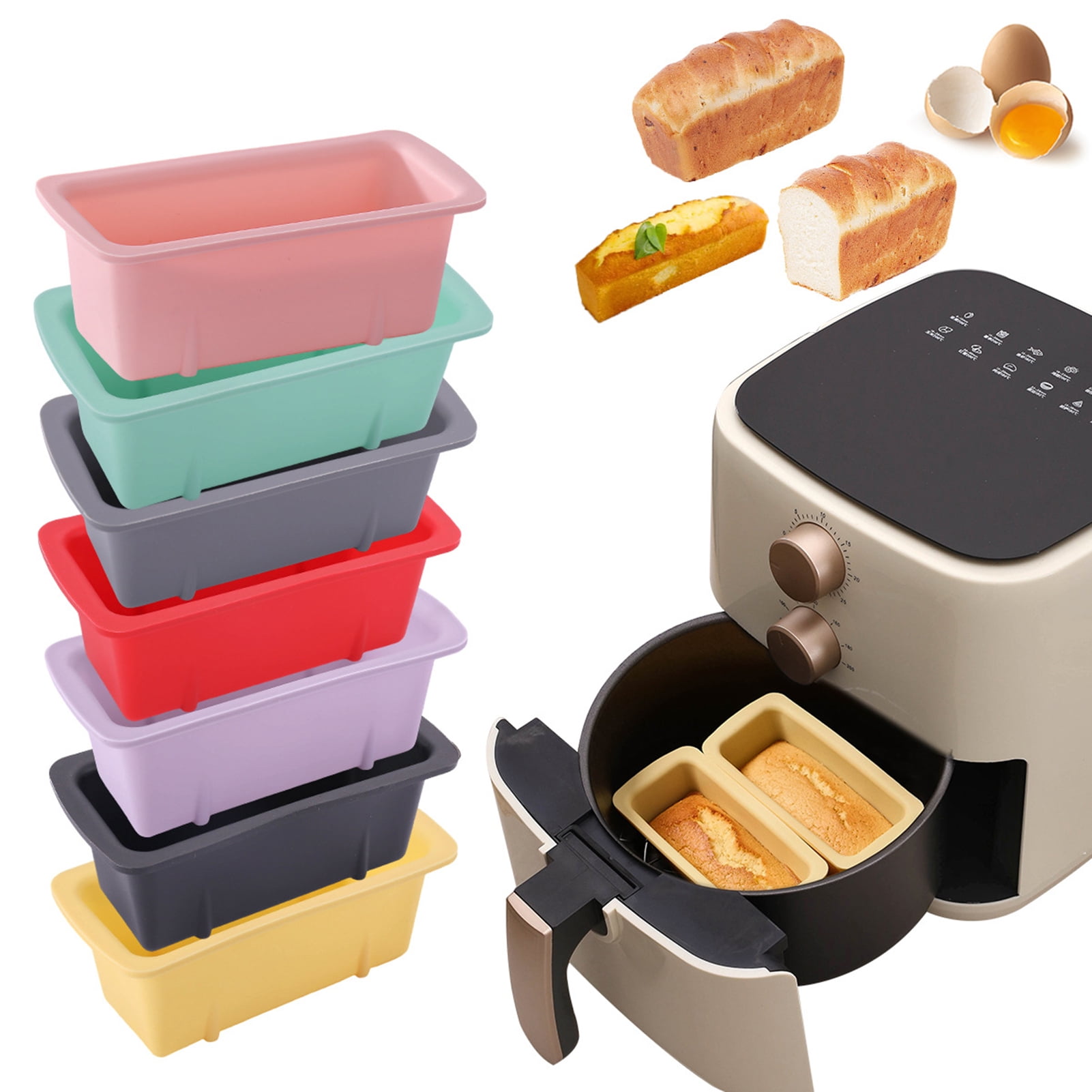 Moule à Pain Avec Couvercle Silicone Pliable – Moule Toast Pain Sandwich Anti-adhésif