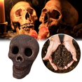 thumbnail image 2 of Decoraciones de adornos de terror ardientes KEWITY calavera de cerámica para chimenea 7,6 x 8 x 6 cm, 2 of 4