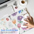 thumbnail image 4 of Extra-Large Gaming Mouse Pad with Adorable Flower Design - Aesthetic Desk Decor, Protector Mat for Women, Office Girls & Gamers - 31.5x11.8 Inch, 4 of 7