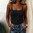thumbnail image 2 of Posijego Women's Tank Tops Spaghetti Straps Built in Bras Sleeveless Camisoles Tank Tops Summer Undershirts for Women, 2 of 5
