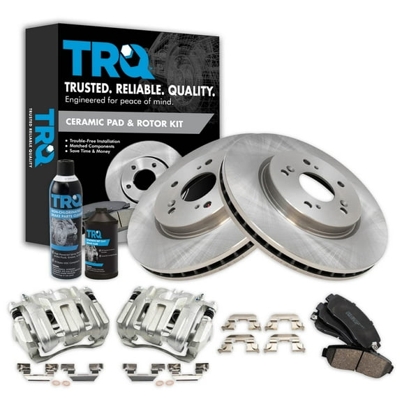 TRQ Front Ceramic Brake Pads & Rotors Fits 10-11 Accord Crosstour 07-11 CR-V RDX BKA19190 Fits select: 2007-2011 HONDA CR-V, 2010-2011 HONDA ACCORD CROSSTOUR
