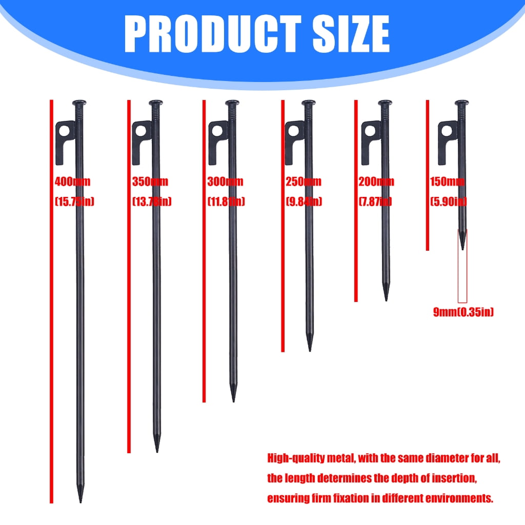 Heavy Type Tent Pegs for Windproofed Anchoring Camping Beach Outdoor Activity