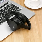 Super cost-effective Convenient Foldable w ireless Stereo + bl uetooth Headset Combo with Mic For iPhone Cellphone PC la ptop 3.5mm Audio Jack