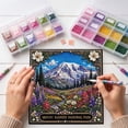 thumbnail image 4 of Hioyaky Vintage Natural Diamond Art Painting Kit Squares Diamond Crafts Set Handmade Ornament Supplies For Tabletop Display And Wall Home Decoration, 4 of 7