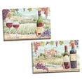 thumbnail image 1 of Gango Home Decor Contemporary Wine Country I & Wine Country II by Daphne Brissonnet (Ready to Hang); Two 24x16in Hand-Stretched Canvases, 1 of 5