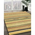 thumbnail image 3 of Ahgly Company Machine Washable Indoor Rectangle Abstract Chrome Gold Yellow Area Rugs, 5' x 8', 3 of 7