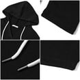 thumbnail image 6 of UVN Fall Hoodies for Women Long Sleeve V Neck Hooded Sweatshirts Ladies Loose Casual Drawstring Pullover Tops, 6 of 9