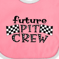 thumbnail image 4 of Inktastic Future Pit Crew Racing Flags Boys or Girls Baby Bib, 4 of 4