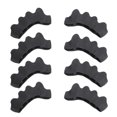 thumbnail image 3 of Separadores de dedos de silicona, 8 unidades, diseño ergonómico, fácil de limpiar, corrector de dedos superpuestos para mujeres y hombres, color negro., 3 of 14
