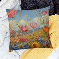 thumbnail image 2 of SHANXI Flower Nature Cottage Scenery Artistic Sofa 18x18in, 2 of 5