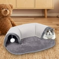 thumbnail image 1 of Túnel para gatos Salvador y cama de juguete para gatos de interior cojín multifuncional para dormir para perros suave con bola, 1 of 9