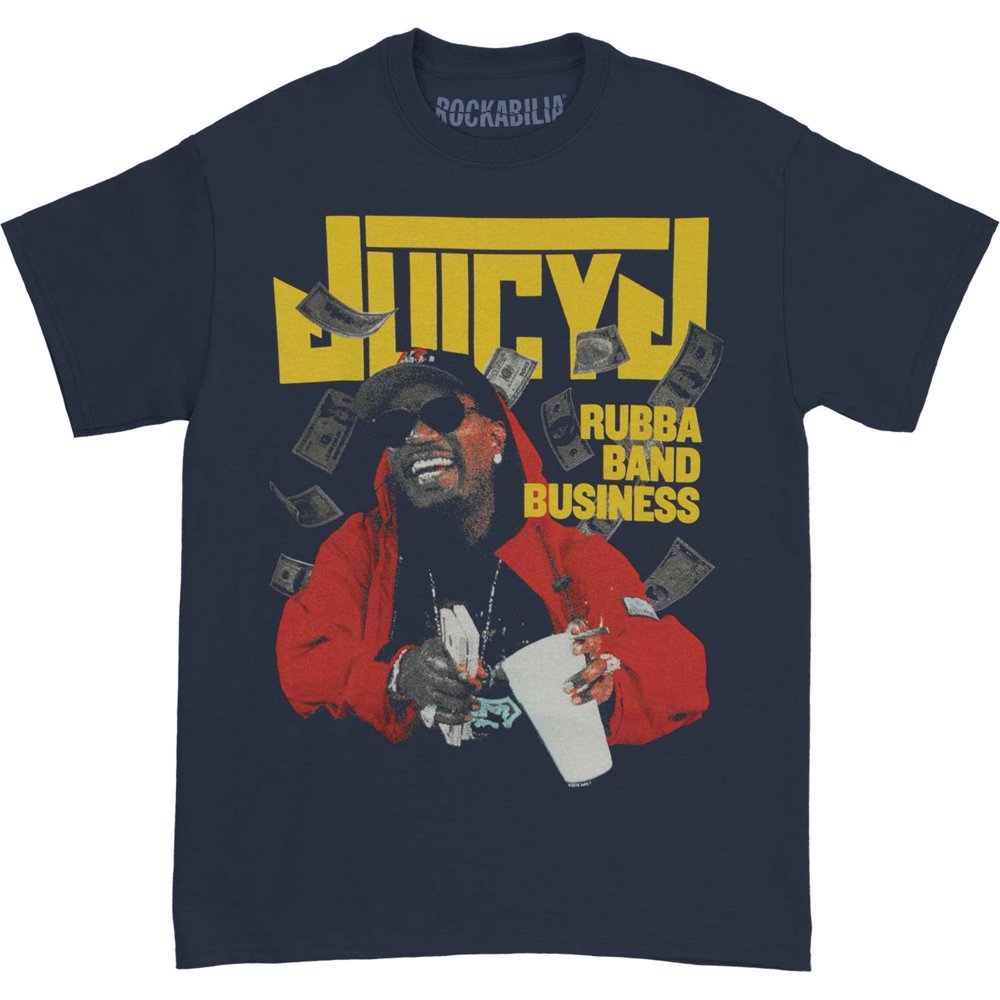 Juicy J Juicy J Men's Rubba Band Tshirt Navy
