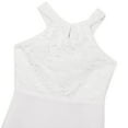 thumbnail image 4 of Runhomal Kids Chiffon Sleeveless Floral Lace Flower Girls Dress Wedding Birthday Party Pageant Maxi White 14, 4 of 6