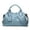 Blue, variant on Leather Hobo Handbag with Shoulder Strap, Top Handle Satchel Purse, Available in Black, red, pink, blue, gray