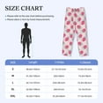 thumbnail image 4 of Vsdgher Floral Strawberr Print Mens Pajama Pants Sleep & Lounge Pants, PJ Bottoms With elastic waistb and Pockets, 4 of 5