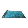 thumbnail image 2 of Ahgly Company Indoor Round Oriental Light Blue Industrial Area Rugs, 7' Round, 2 of 4