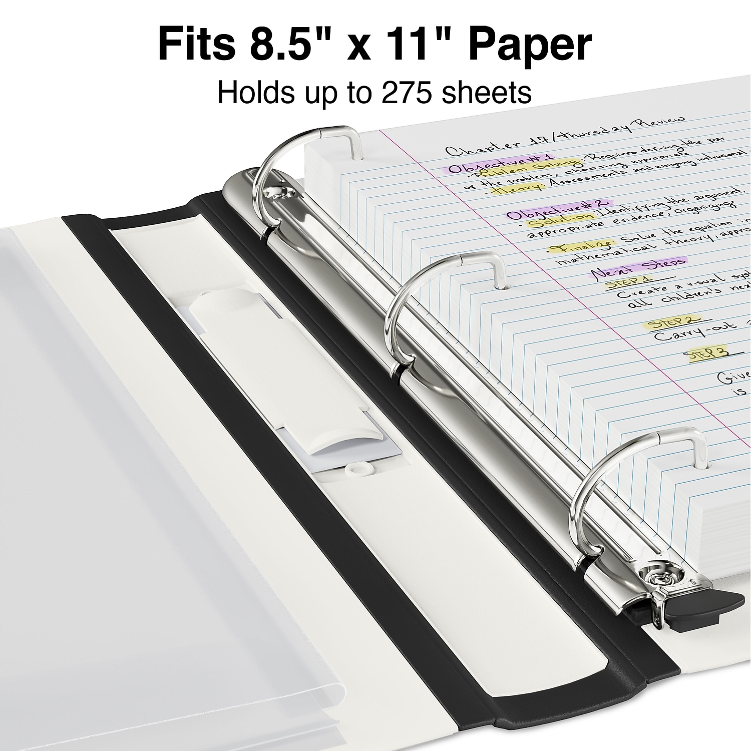 Staples 1" 3-Ring Better Binder White 3/Pack ST55840-CCVS