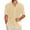 AD04-Khaki, variant on Inglocry Men's Casual Button Down Shirts Short Sleeve Textured Summer Beach Shirt Habit Shirts For Men Short Sleeve White M