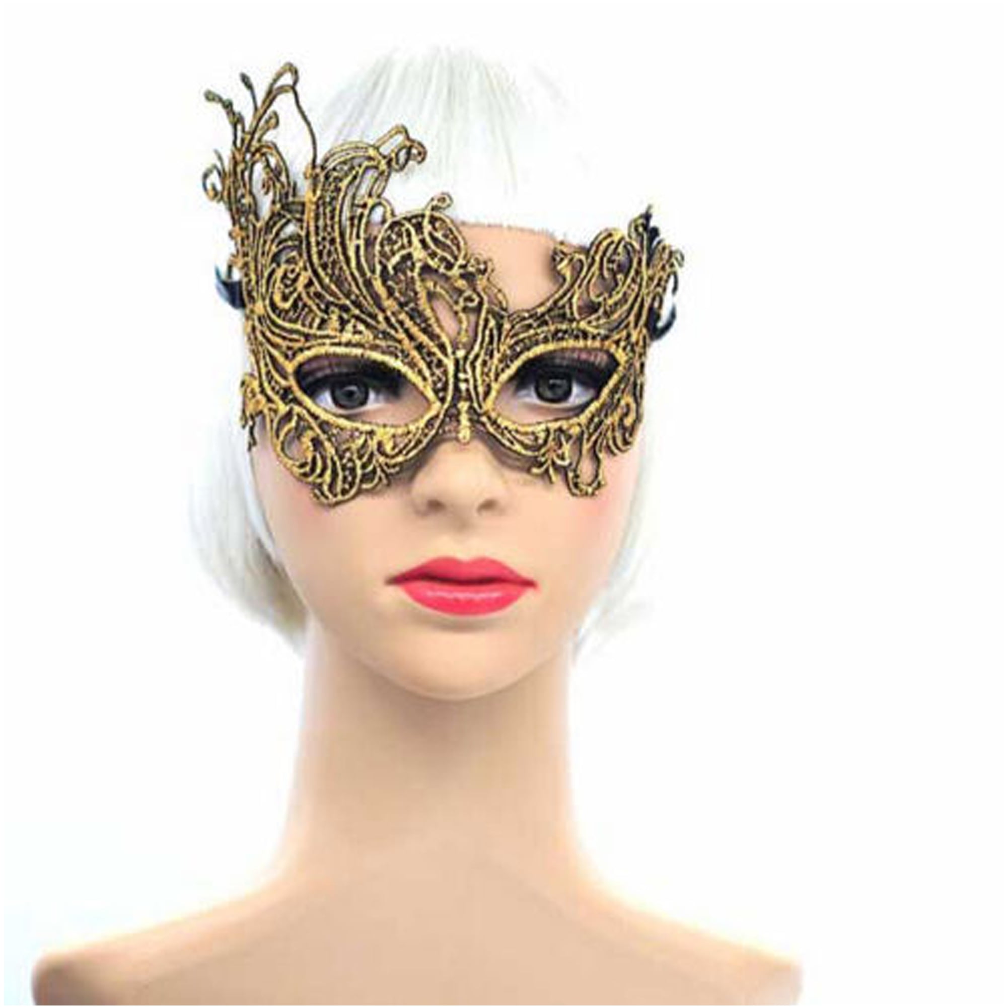 Jxzom Women Sexy Masquerade Mask, Halloween Party Fancy Dress Mask