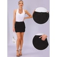 thumbnail image 2 of DARING DIVA Women's Casual Y2K Cotton Cargo Mini Skirts XS Black, 2 of 6