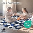 thumbnail image 4 of ODIKA 4'x6' Machine Washable Non-Slip Area Rug, Dynamic Geometric Tile Design with Modern Aesthetic High Traffic Rug, Gray, 248548, 4 of 7