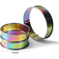 thumbnail image 2 of 3.15 Inch English Muffin Rings, Stainless Steel Crumpet Rings, Rainbow Tart Rings for Baking, Double Rolled Nonstick Round Cake Ring, Metal Pastry Ring Mold for Dessert Food Making Tool, 2 of 6