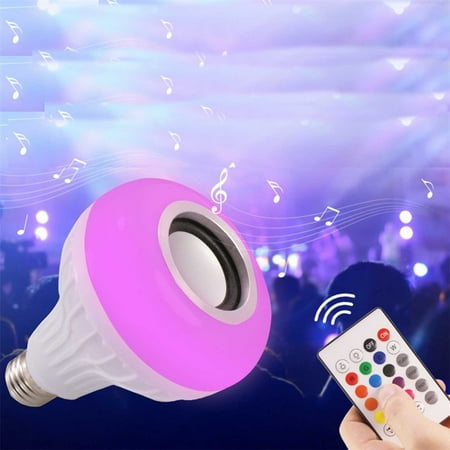 

12W LED Wireless Blueteeth Music Light Bulb RGB B22 Lamp Bulit-in Audios SpMasks Christmas Halloween Decorations Outdoor Led Lights Wall Stickers Fall Home Decor Kitchen Essentials XYZ 17868