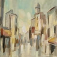 thumbnail image 2 of Vassileva, Silvia 12x12 Gold Ornate Wood Framed with Double Matting Museum Art Print Titled - Pastel Street I, 2 of 4