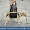 thumbnail image 4 of Arnés de transporte para perros, mochila de emergencia, soporte para patas y rehabilitación (negro), arnés elevador para cortar uñas, transportador para perros, 4 of 4